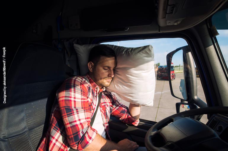 Caminhoneiro e sono: riscos da privação e como dormir melhor